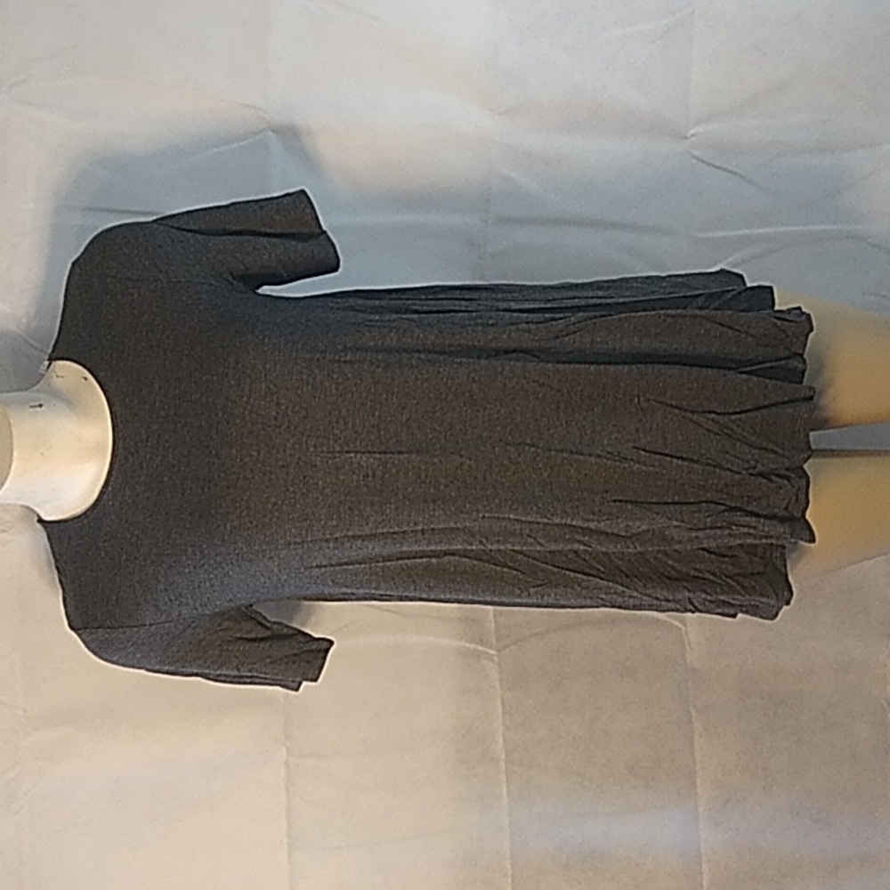 Azules Ava A Line women's tunic shirt charcoal size small new